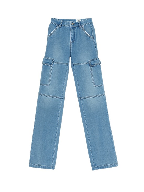 S.O.N.G. Denim - Women's S.O.N.G. Blue Denim Cargo Jeans Size 00
#021